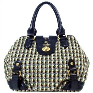 Burberry London Blue Label Satchel Bag